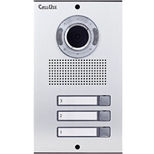 پنل سه واحدی دکمه ای آیفون تصویری کالیوز مدل نفیس ساده