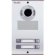 پنل چهار واحدی روبرو دکمه ای آیفون تصویری کالیوز مدل نفیس ساده 