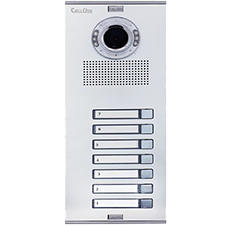 پنل هفت واحدی دکمه ای آیفون تصویری کالیوز مدل نفیس ساده 