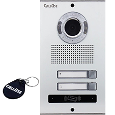 پنل دو واحدی دکمه ای کارتی آیفون تصویری کالیوز مدل نفیس تگدار 