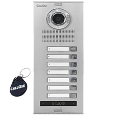 پنل هفت واحدی دکمه ای کارتی آیفون تصویری کالیوز مدل نفیس تگدار